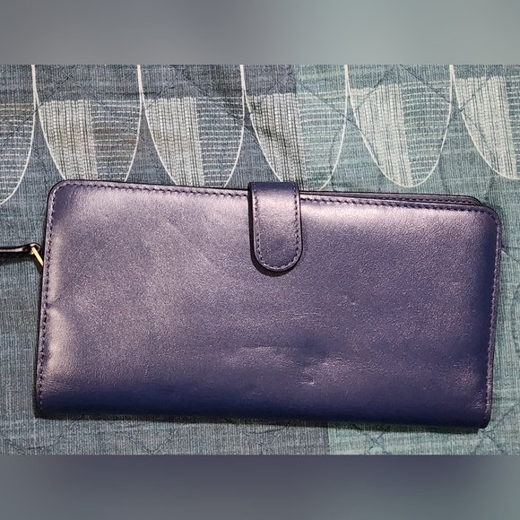 Coach blue wallet preowned see pictures - Picture 6 of 16